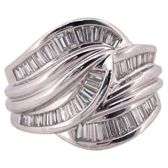 1,50ctw F VS2 Diamant Ring Set in Platin