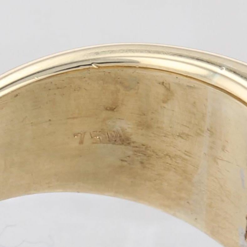 1,50ctw Pave Diamond Cocktail Ring 18k Weiß Gelbgold Größe 5 im Angebot 2