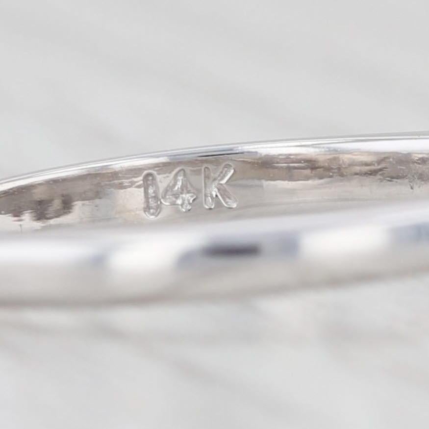 Anello di rubino con diamante da 1,50ctw VS2 in oro bianco 14k Sz 5, brillante rotondo GIA per il fidanzamento in vendita 2