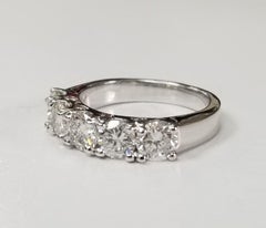 1.51 Carat 5-Stone Diamond Wedding Ring