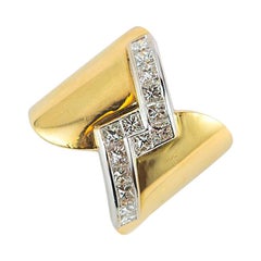 1.51 Carat Diamond Gold Band Ring