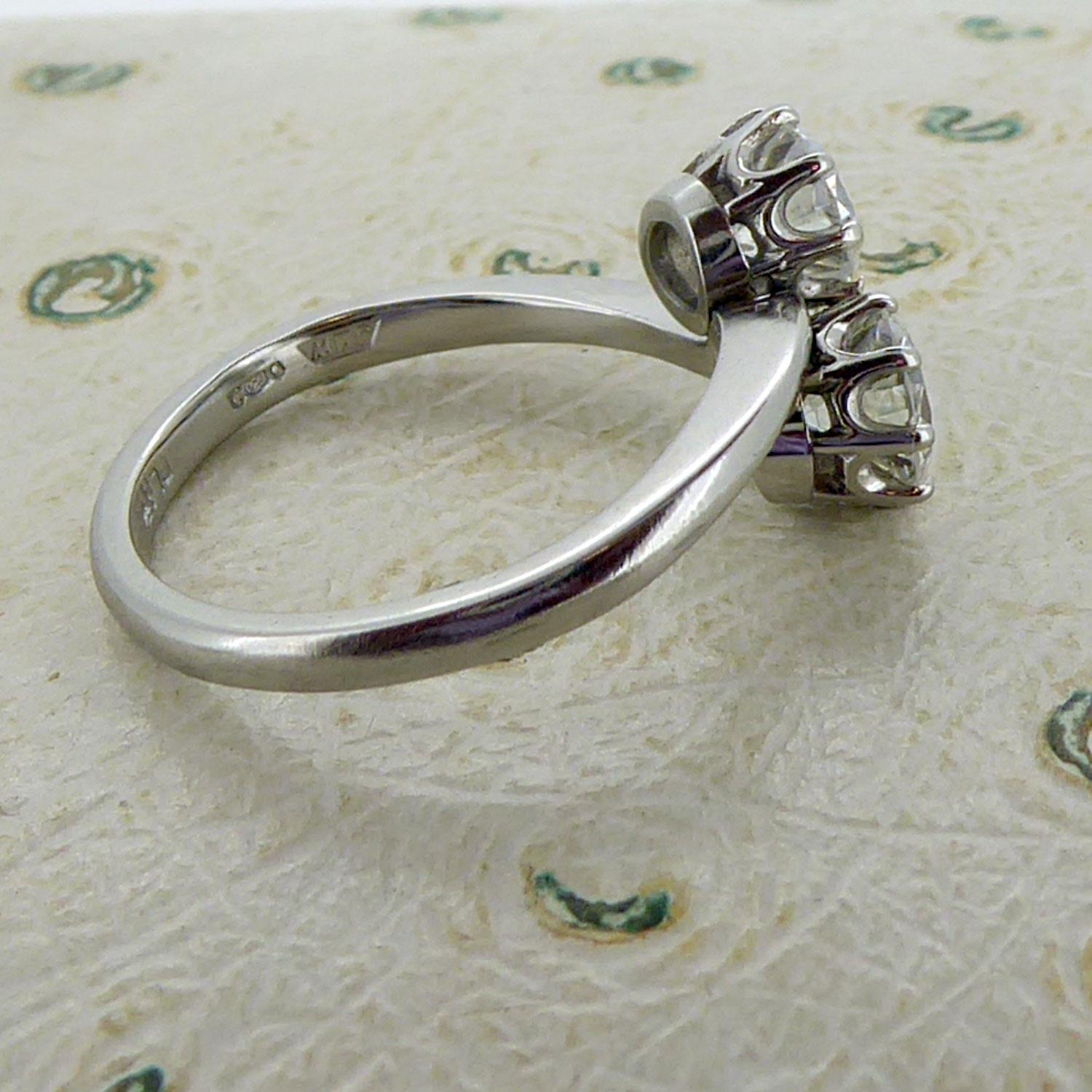 two stone twist ring