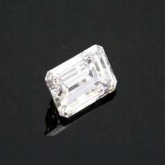 Diamant taille émeraude de 1,51 carat - couleur H, pureté VS2 - certifié GIA