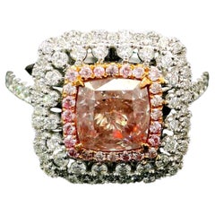 1.51 Carat Fancy Light Brownish Pink I1 Clarity GIA Certified