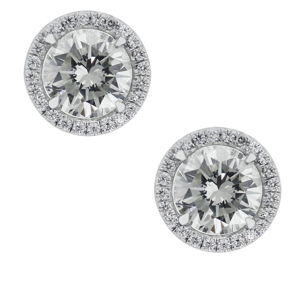 3.01 Carat GIA Certified Diamond Earrings