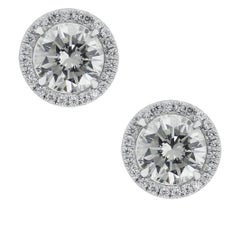 3.01 Carat GIA Certified Diamond Earrings