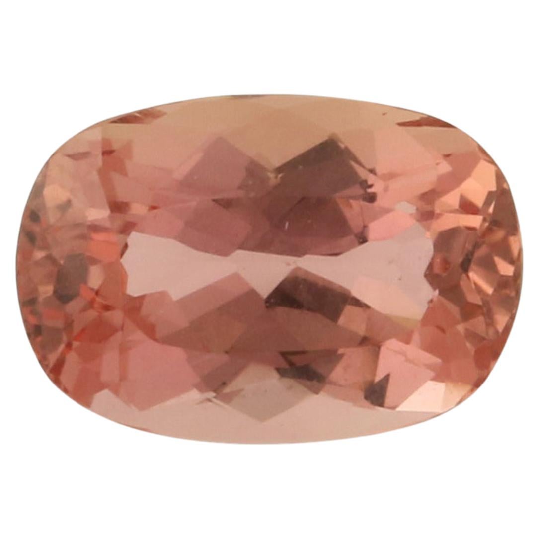 1.51 Carat Loose Padparadscha Sapphire, Cushion Cut GIA Graded Solitaire For Sale