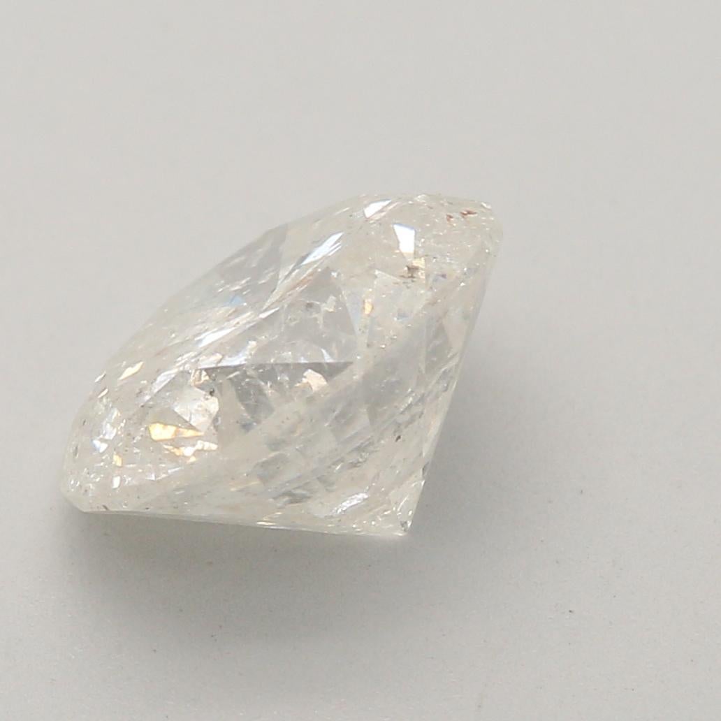Round Cut 1.51 Carat Round shaped diamond I1 Clarity For Sale