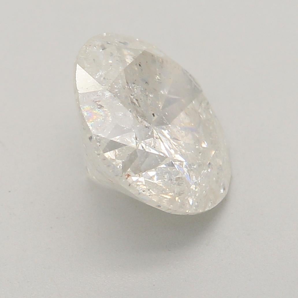 1.51 Carat Round shaped diamond I1 Clarity For Sale 1