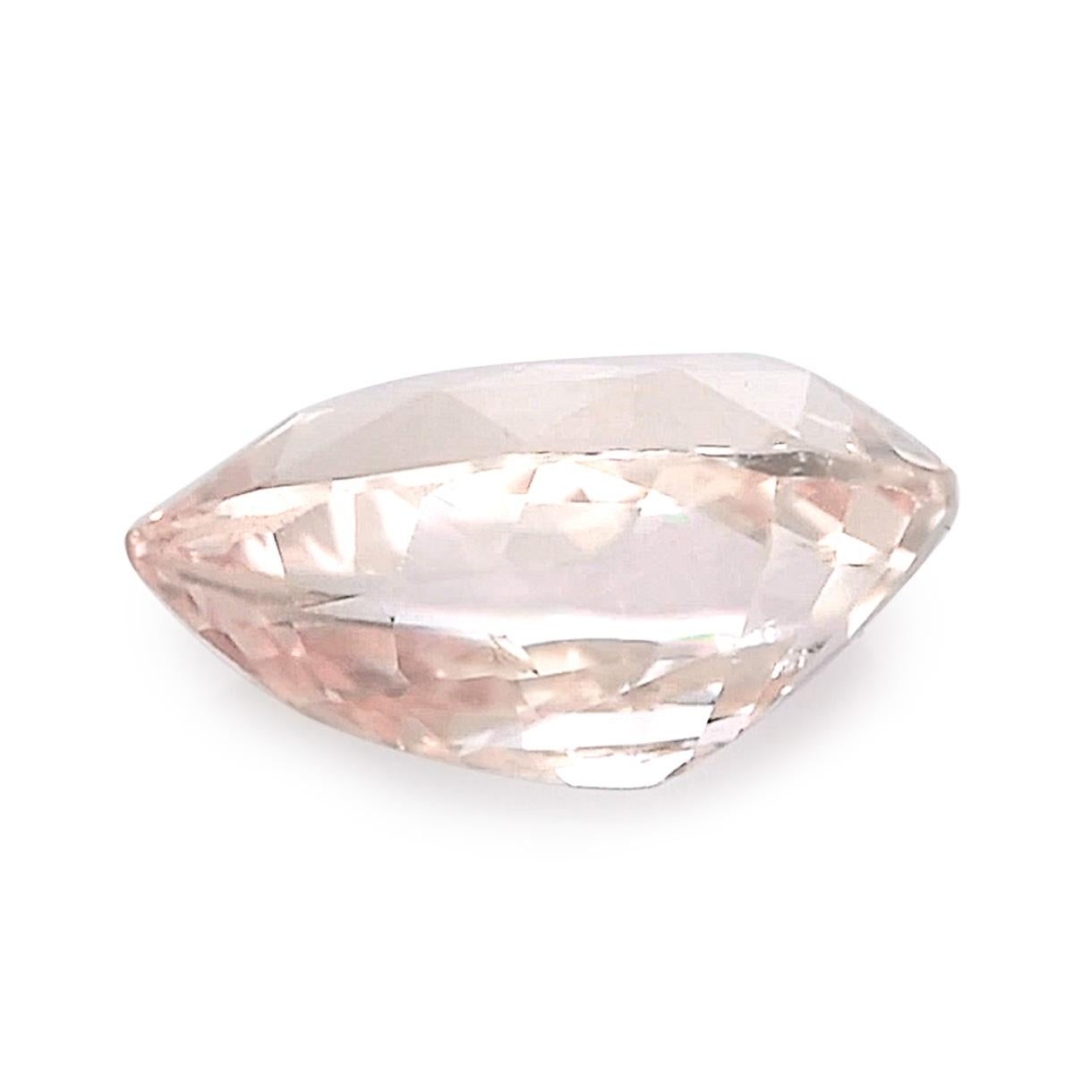 Mixed Cut 1.51 Carats Peach Sapphire  For Sale