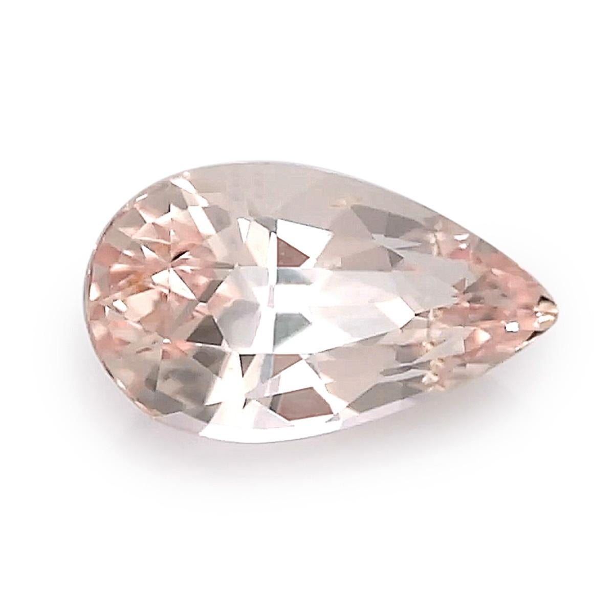 1.51 Carats Peach Sapphire  In New Condition For Sale In Los Angeles, CA