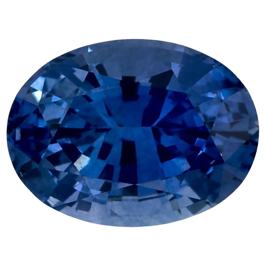 1.51 Ct Blue Sapphire Oval Loose Gemstone