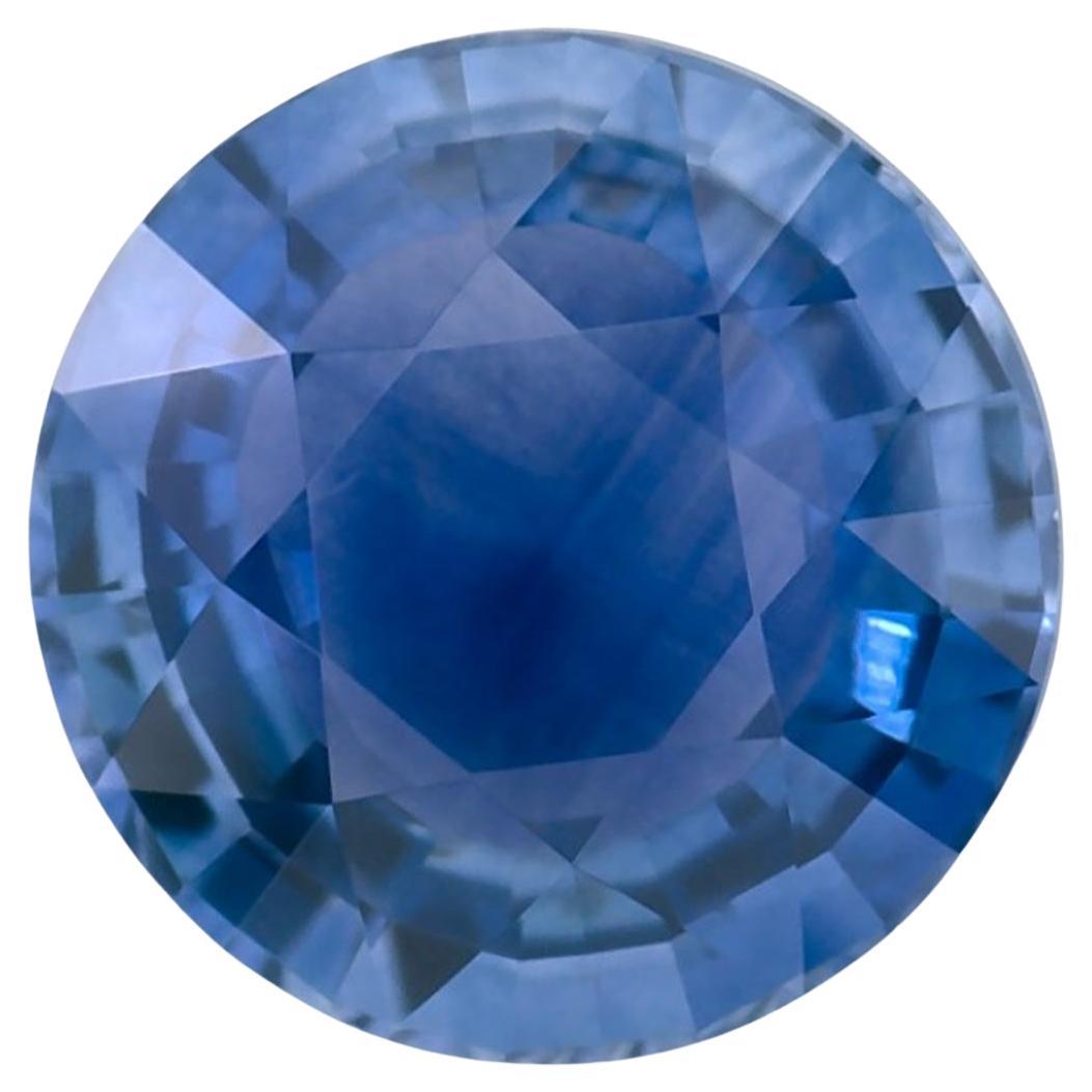 1.51 Ct Blue Sapphire Round Loose Gemstone