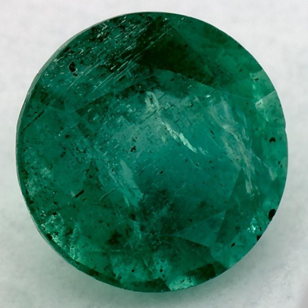 Taille ronde 1.51 Ct Natural Emerald Round Loose Gemstone (pierre précieuse en vrac)