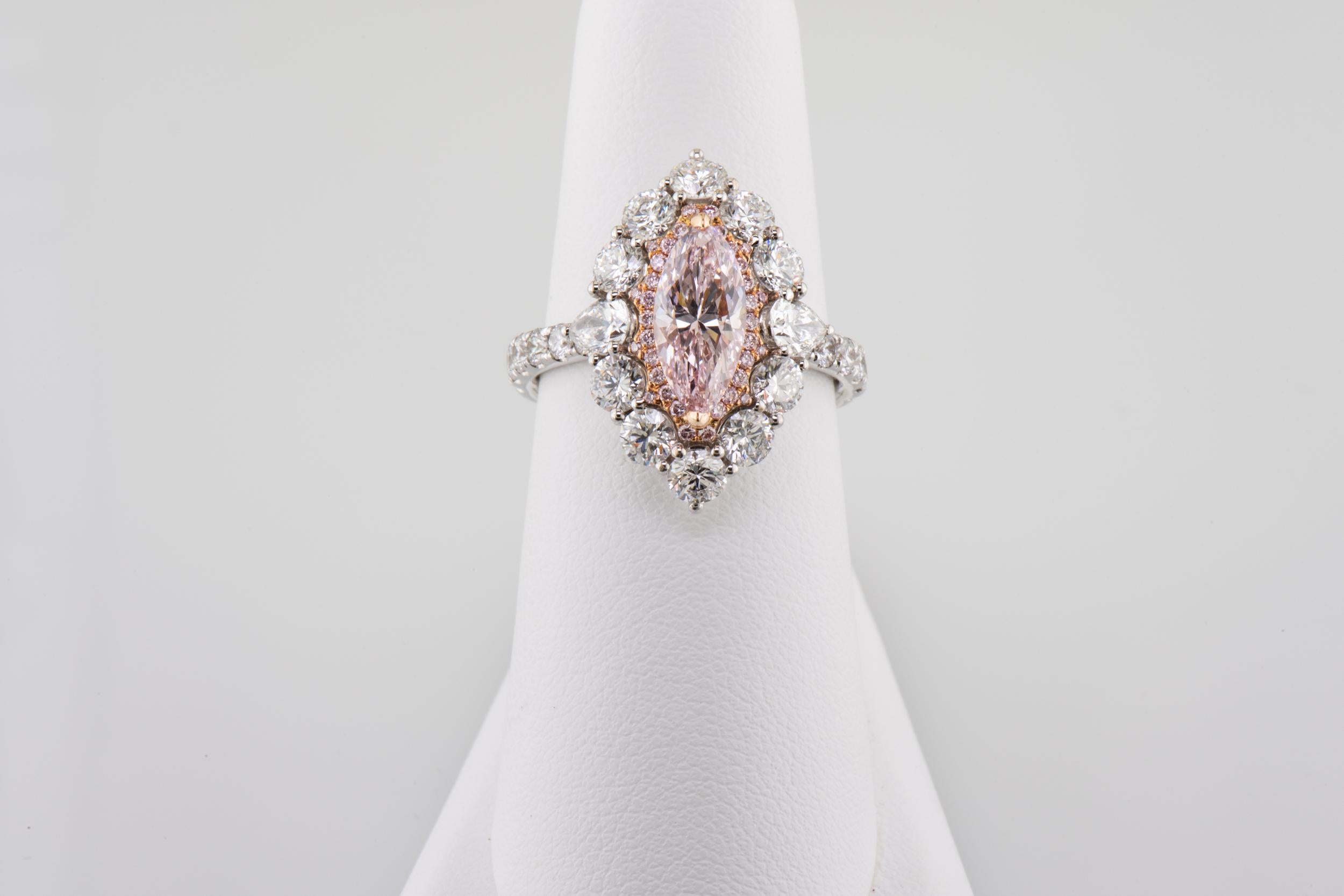 pink marquise ring