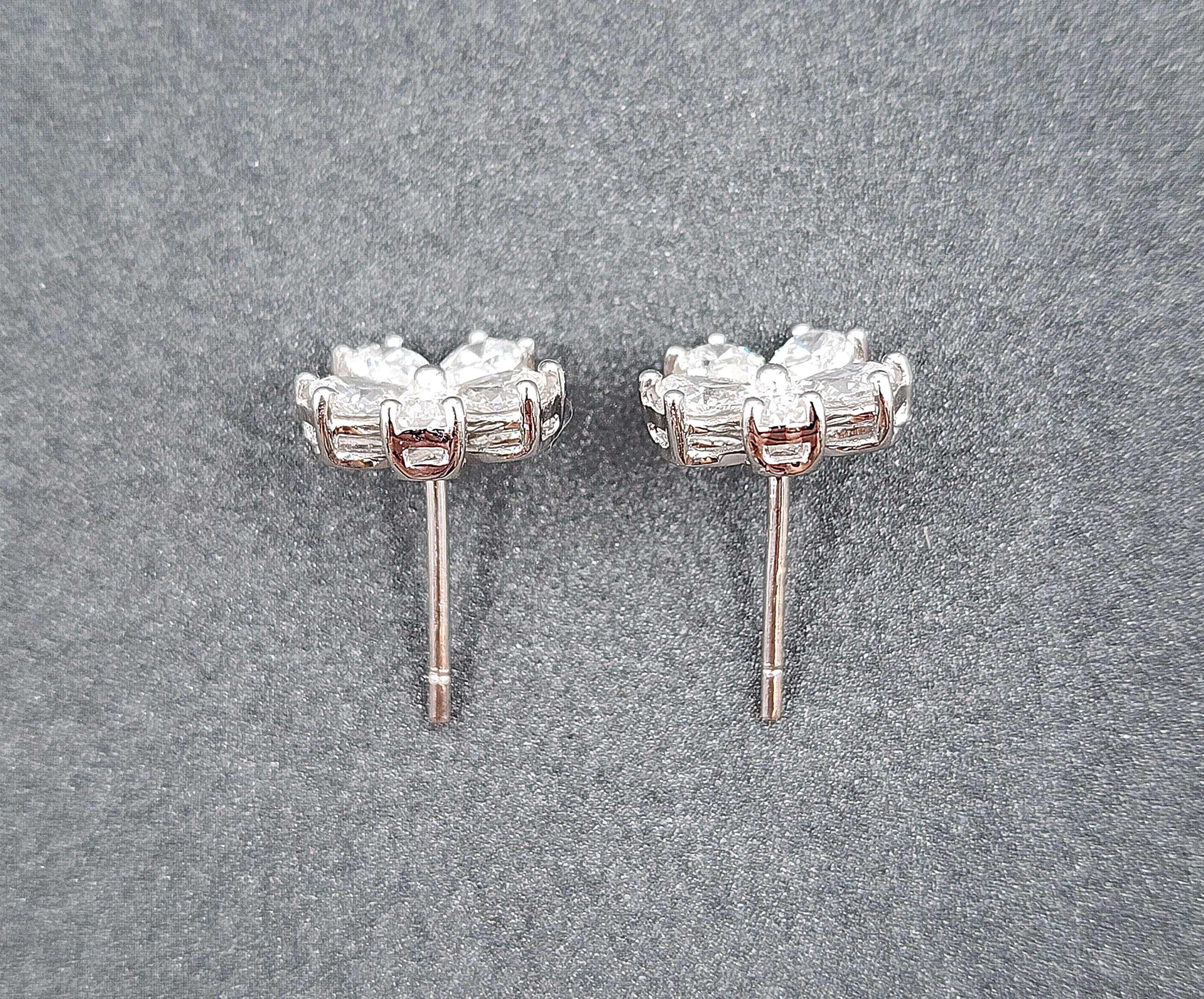 1,51 ct Diamant-Ohrringe in Birnenform im Zustand „Neu“ im Angebot in Chicago, IL