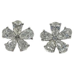 1,51 ct Diamant-Ohrringe in Birnenform