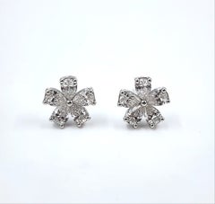 1.51 ct Pear Shape Diamond Earrings