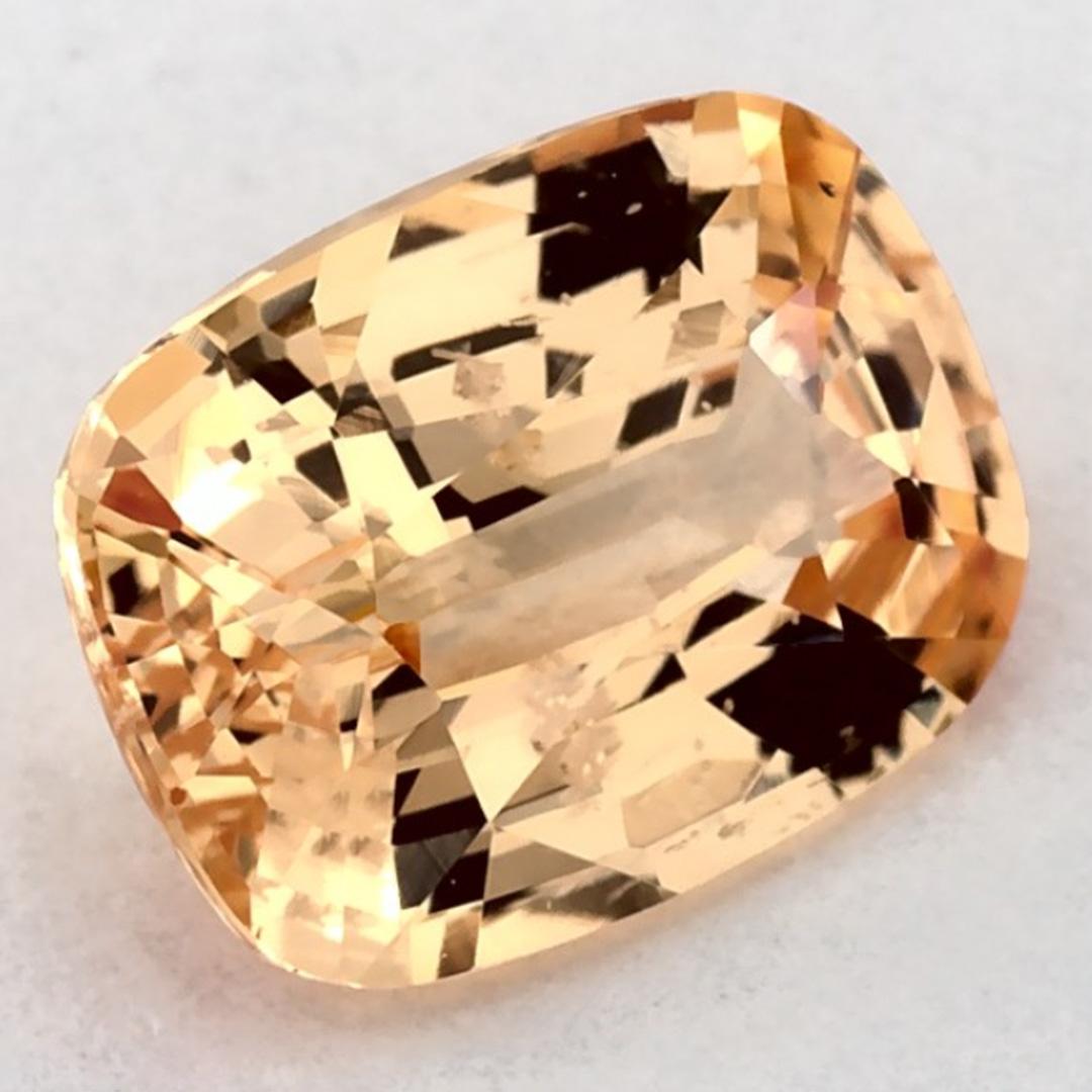 1.51 Karat Rosa Saphir Cushion Loser Edelstein (Kissenschliff) im Angebot