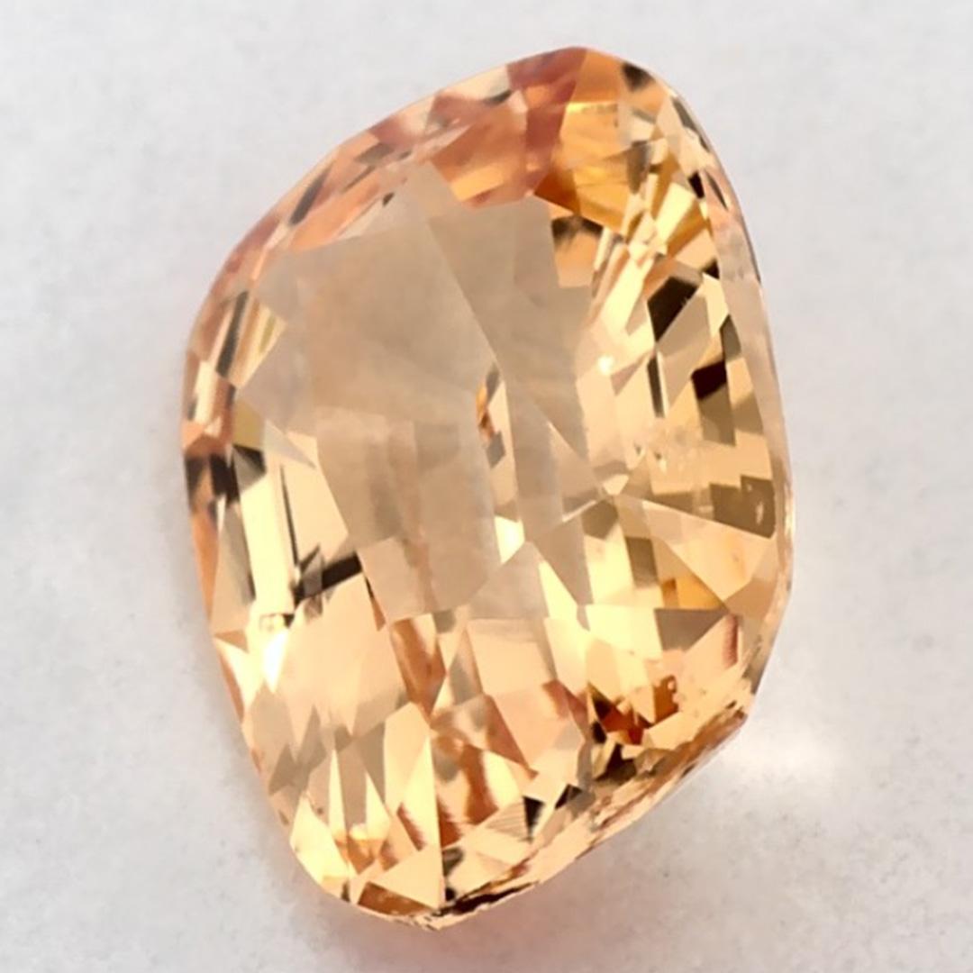 1.51 Karat Rosa Saphir Cushion Loser Edelstein Damen im Angebot