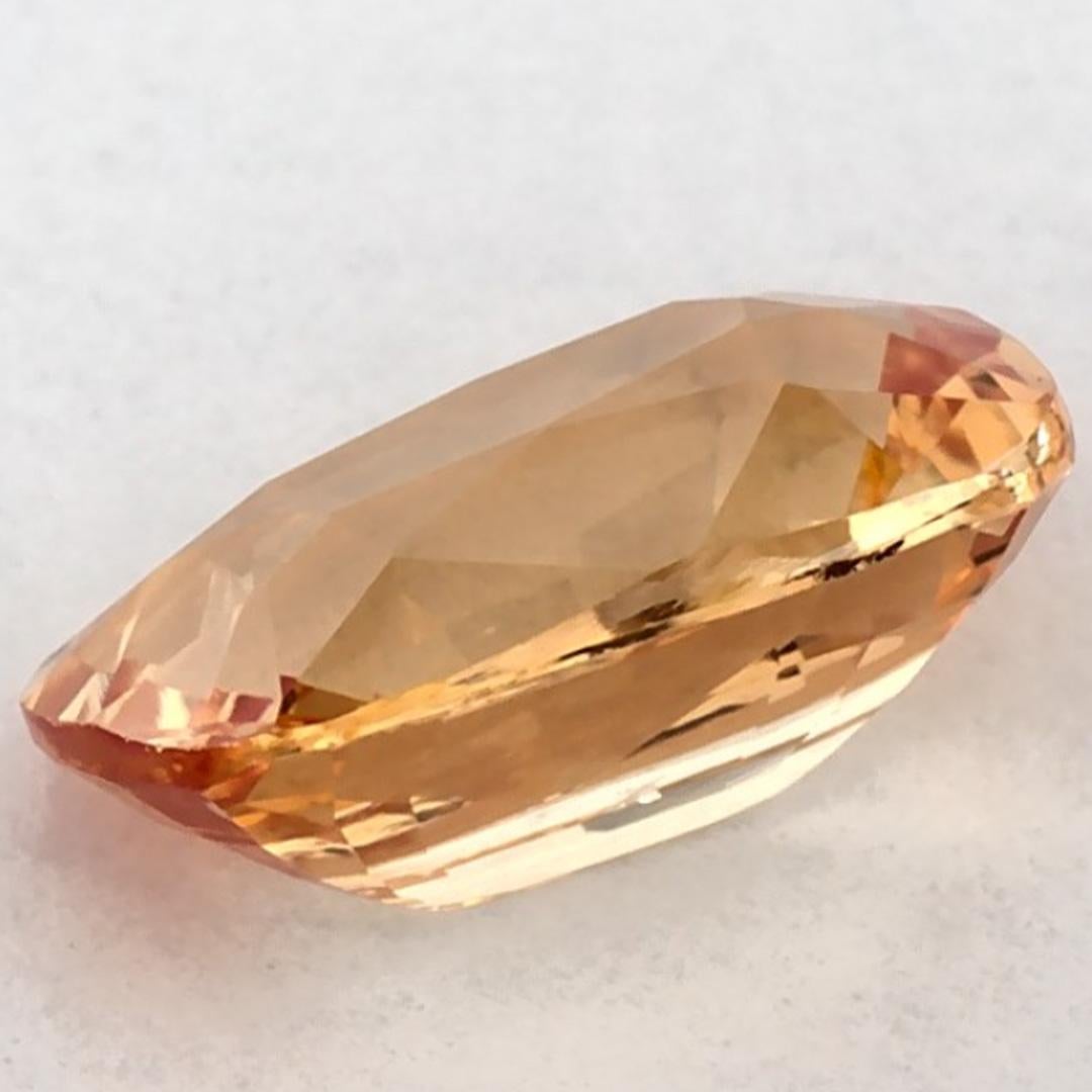 1.51 Karat Rosa Saphir Cushion Loser Edelstein im Angebot 3