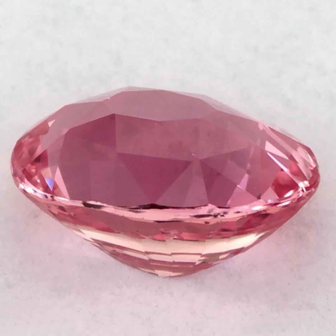 1.51 Ct Pink Sapphire Oval Certified Loose Gemstone (pierre précieuse en vrac) Neuf - En vente à Fort Lee, NJ