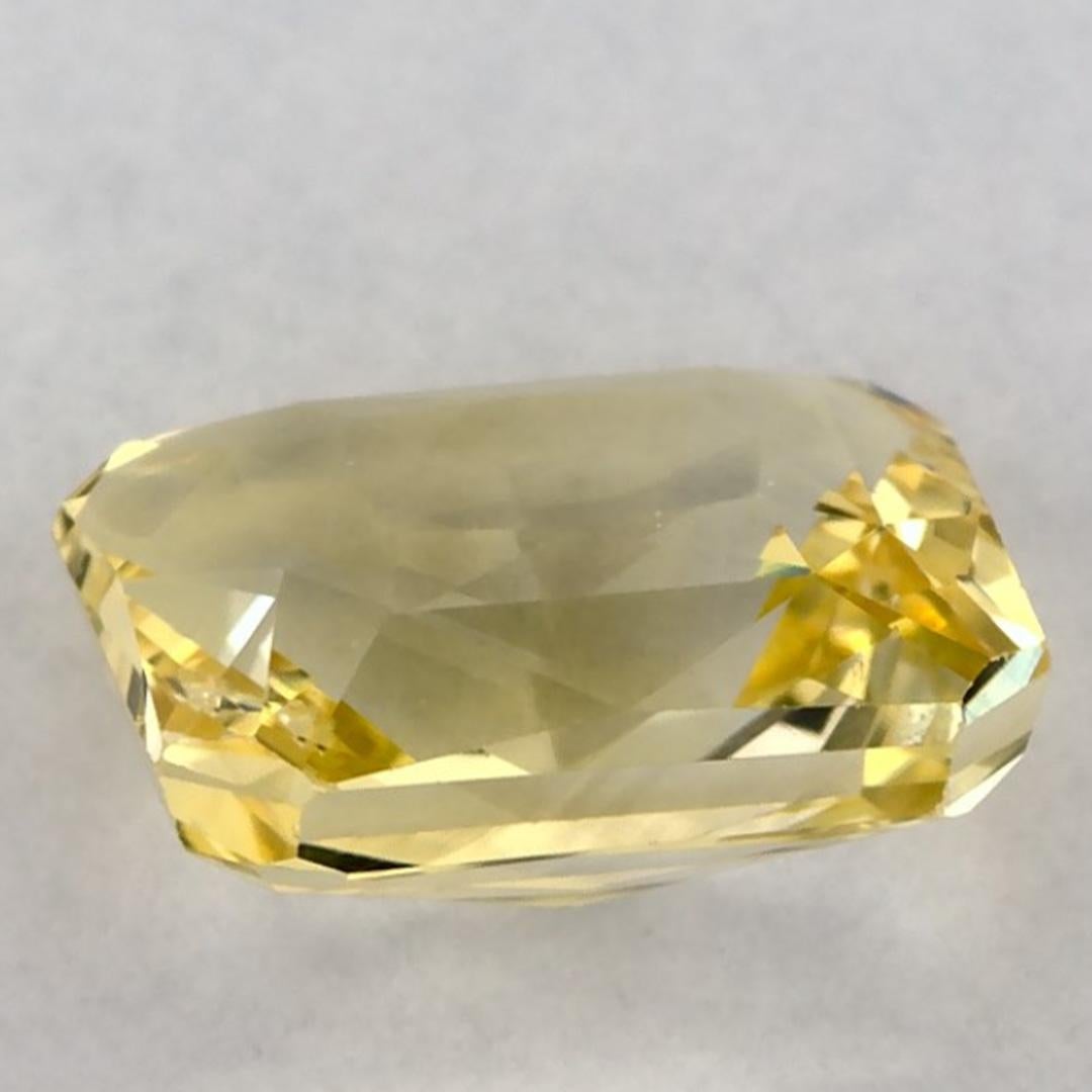 1.51 Karat Gelber Saphir Oktagon Loser Edelstein im Zustand „Neu“ im Angebot in Fort Lee, NJ