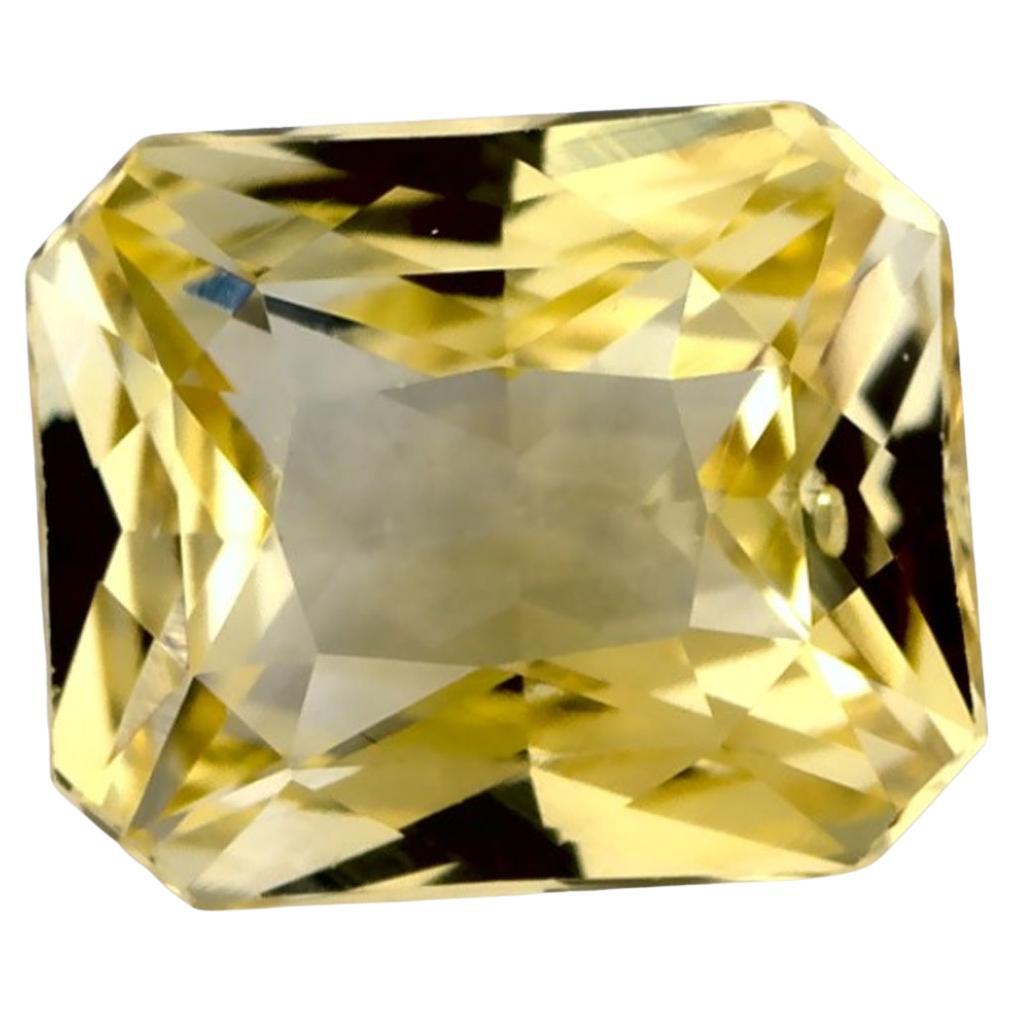 1.51 Karat Gelber Saphir Oktagon Loser Edelstein