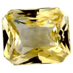 1.51 Karat Gelber Saphir Oktagon Loser Edelstein