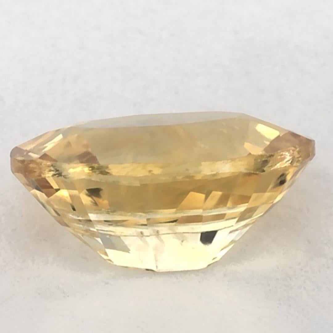 1.51 carati di zaffiro giallo ovale sfuso In condizioni Nuovo in vendita a Fort Lee, NJ