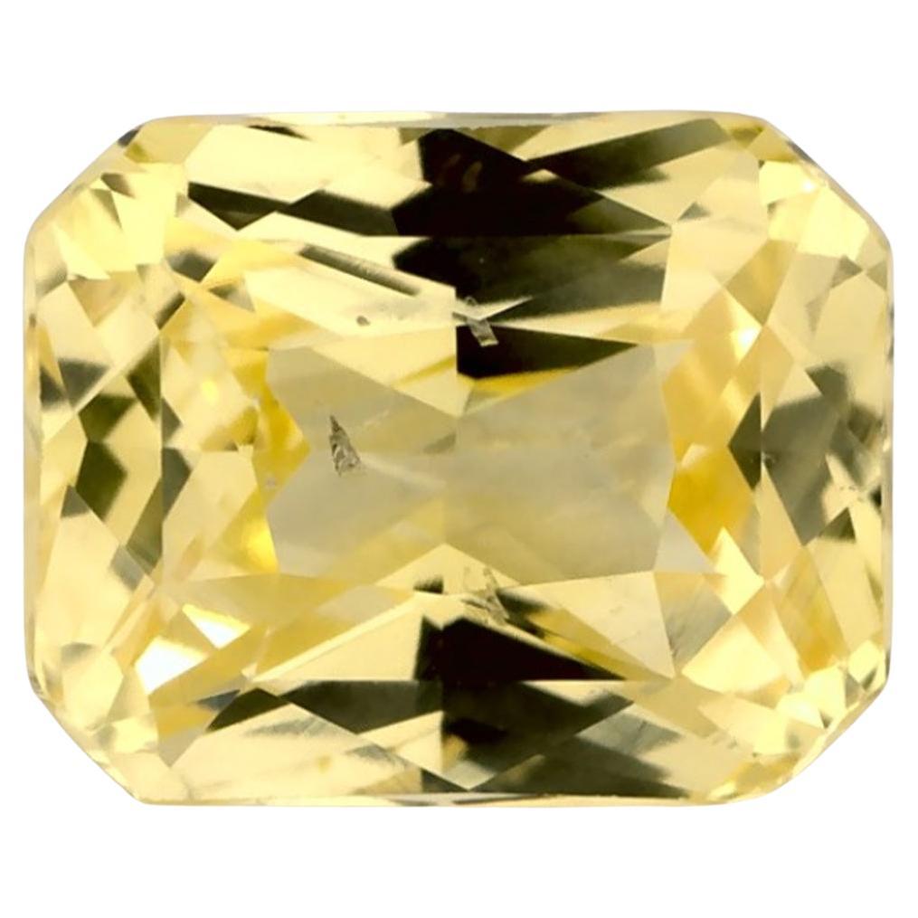 1.51 carati di zaffiro giallo radiante