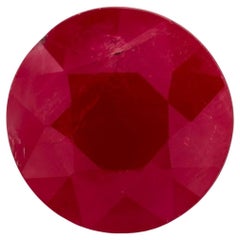 1,51 Cts Rubis rond pierre précieuse en vrac