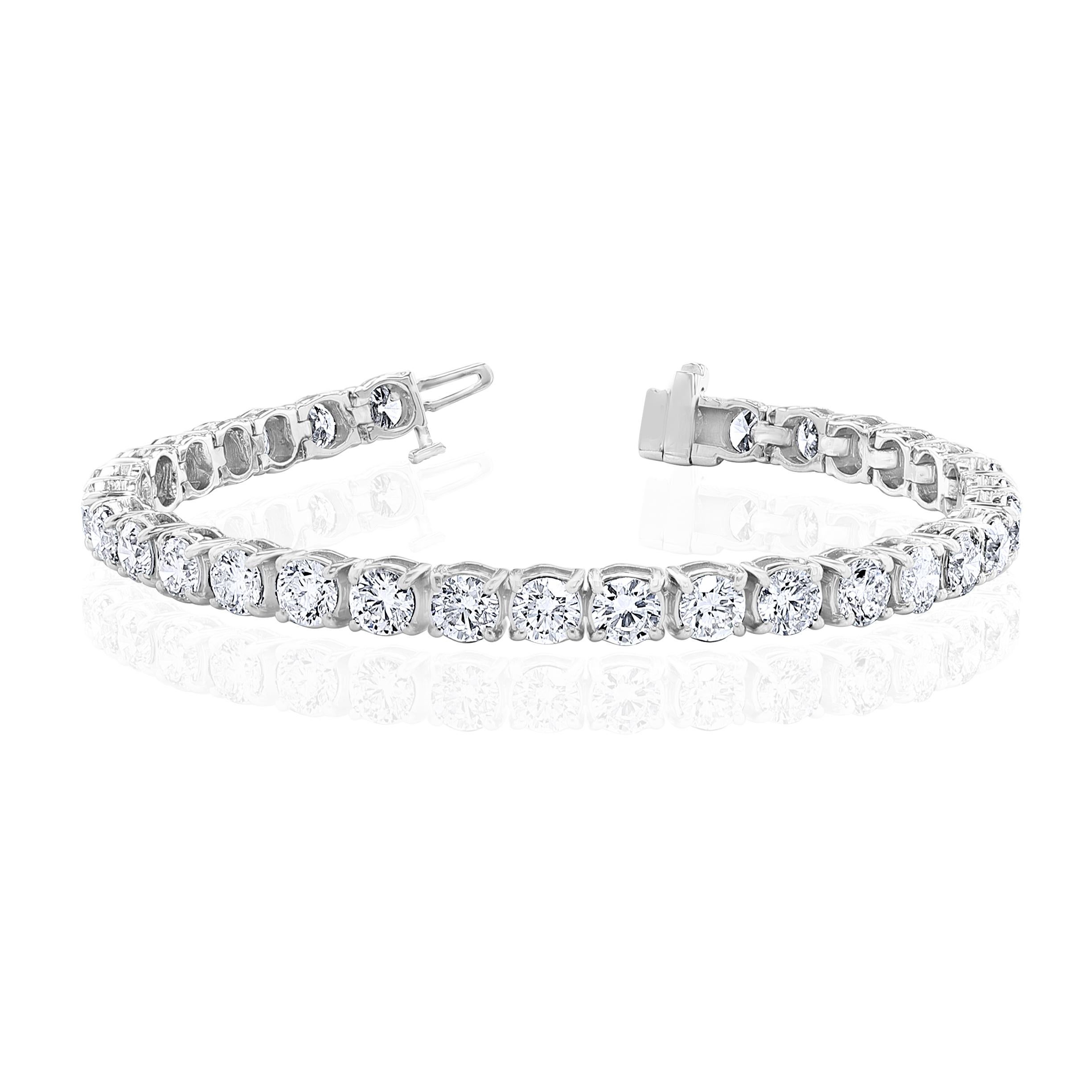 black and white diamond tennis bracelet