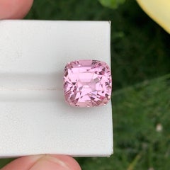 15.10 Carat Natural Loose Pink Kunzite Stone Cushion Jewelry Cut Afghan Gemstone