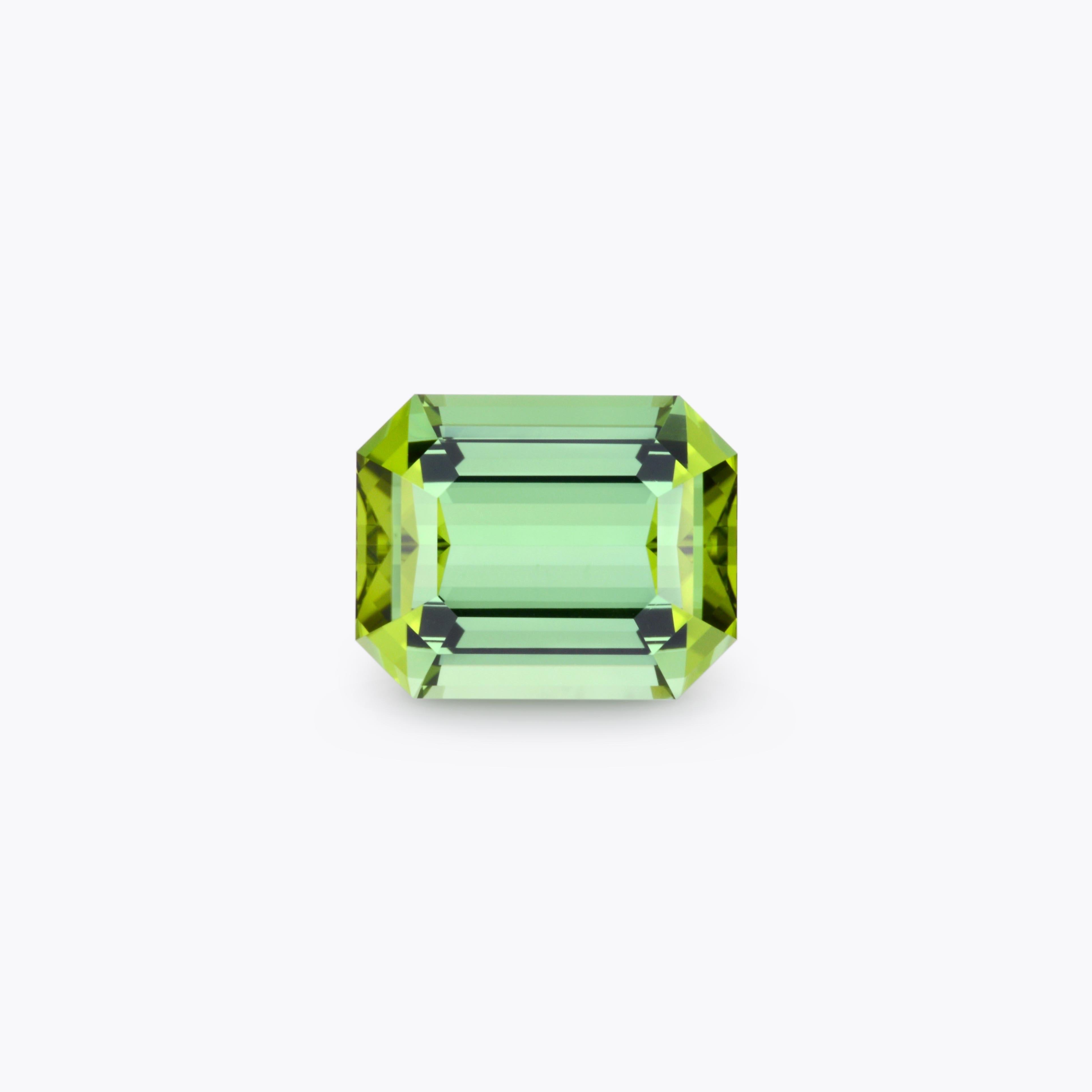 15.14 Ct Emerald Cut Mint Green Tourmaline – Fine Luxury Loose Gemstone by Merkaba Jewelry Beverly Hills

Step into the extraordinary world of luxury with this 15.14-carat emerald cut mint green tourmaline, a masterpiece of elegance and