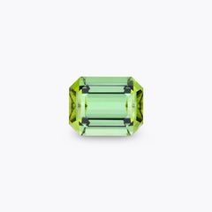 15.14 Carat Emerald Cut Mint Green Tourmaline Loose Gemstone for Custom Jewelry