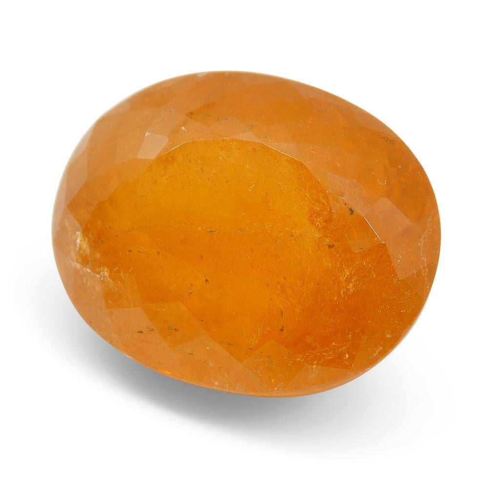 15.14ct Oval Fanta Orange Spessartite/Spessartine Garnet For Sale 1
