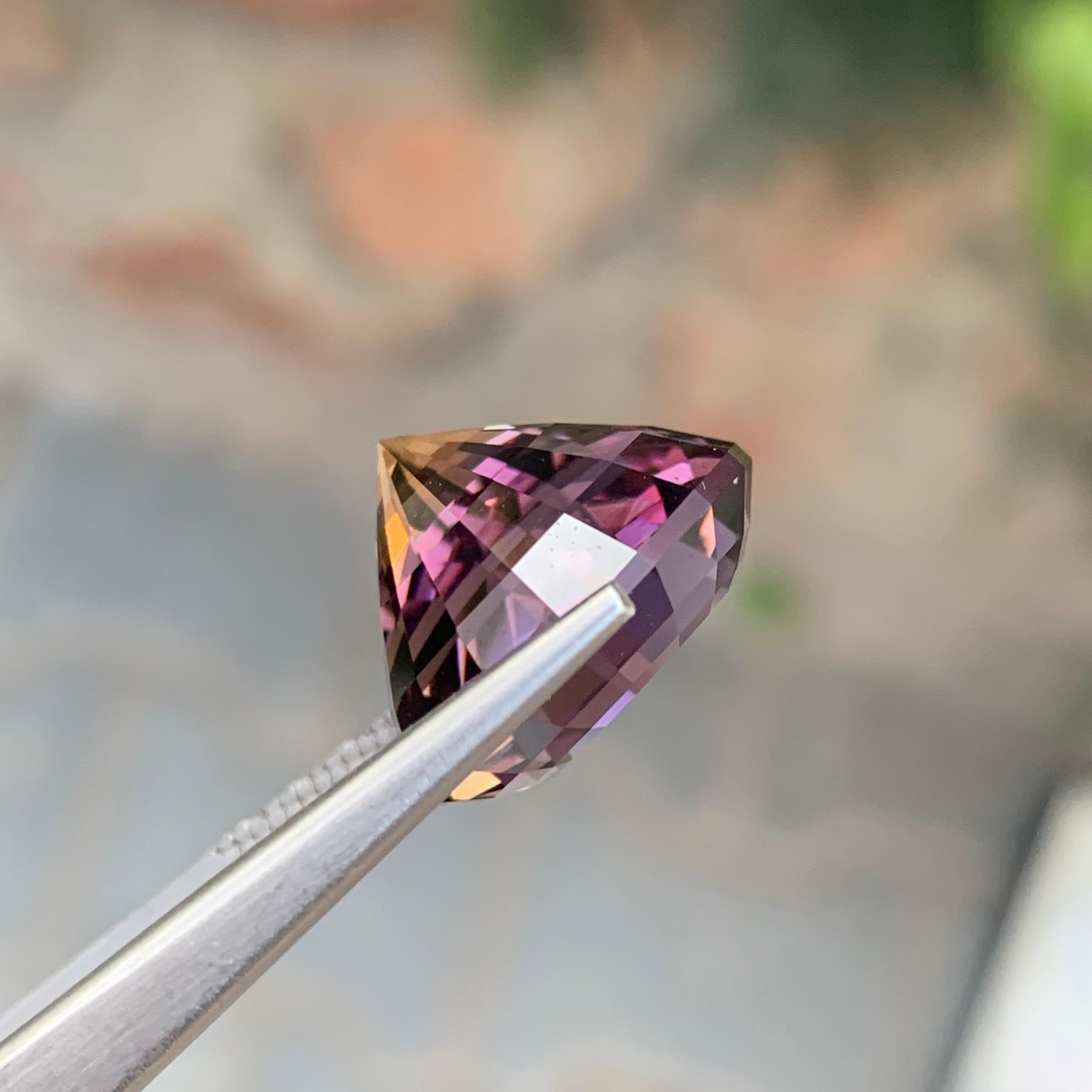 15,15 Karat natürlicher loser Ametrin runde Form Edelstein für Damen oder Herren im Angebot