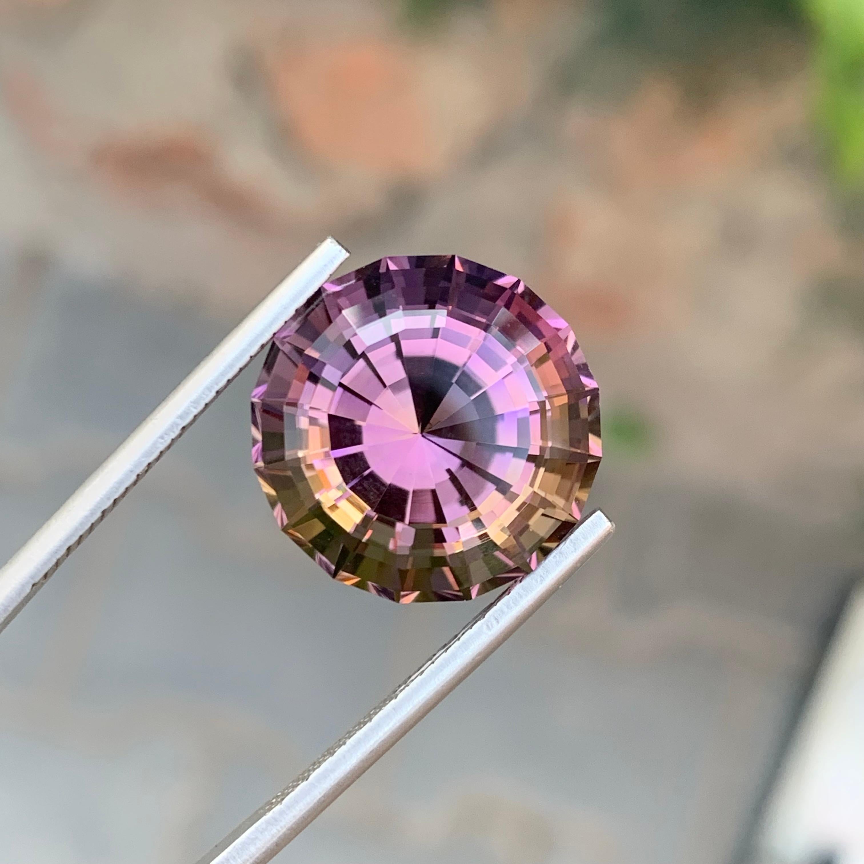 15,15 Karat natürlicher loser Ametrin runde Form Edelstein im Angebot 1