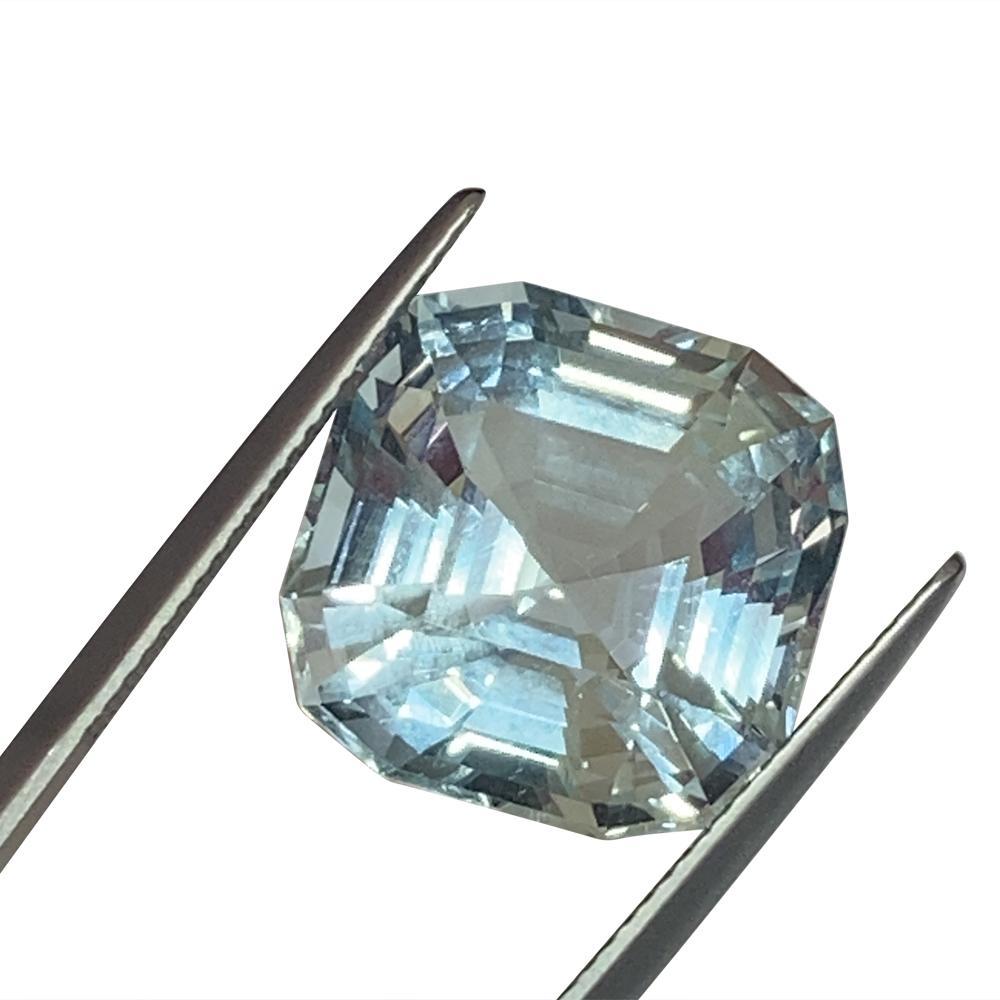 15.16ct Cushion Aquamarine GIA Certified In New Condition For Sale In Toronto, Ontario
