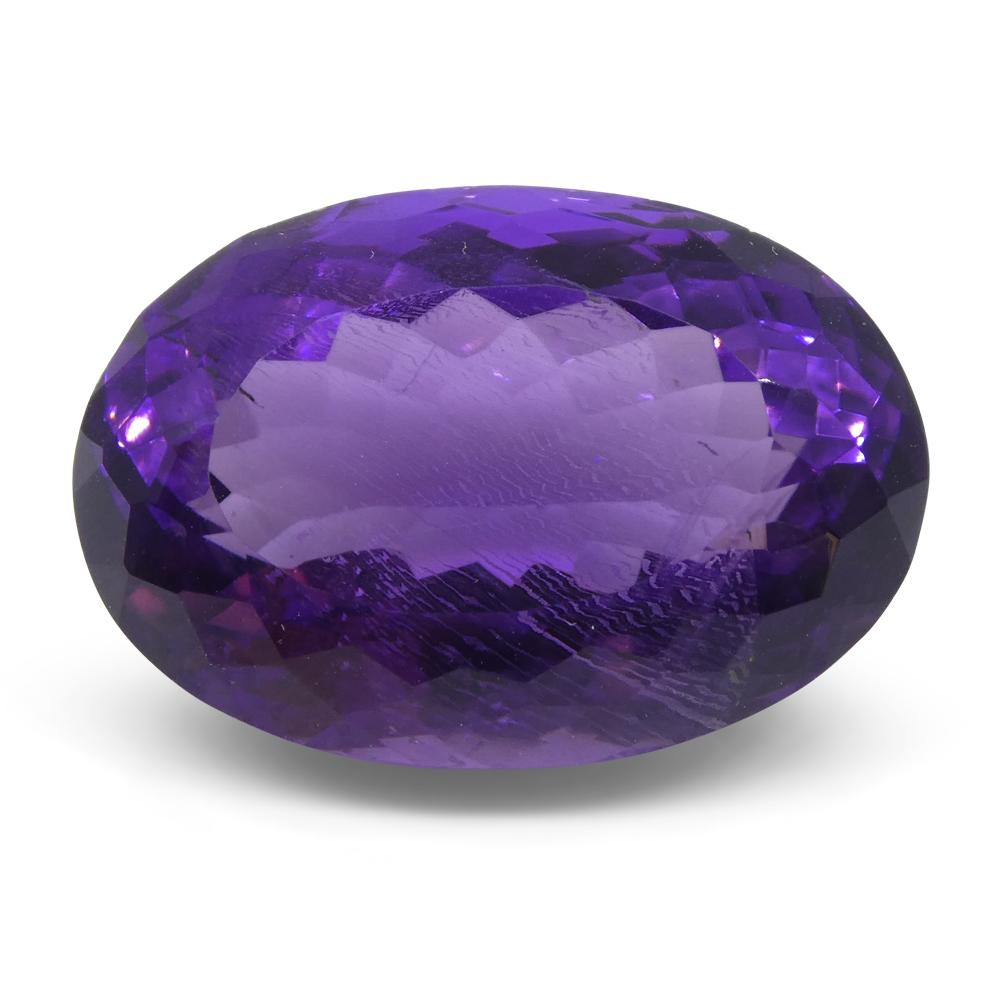 15.18 ct Oval Amethyst In New Condition For Sale In Toronto, Ontario