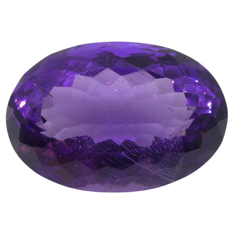 15.18 ct Oval Amethyst For Sale