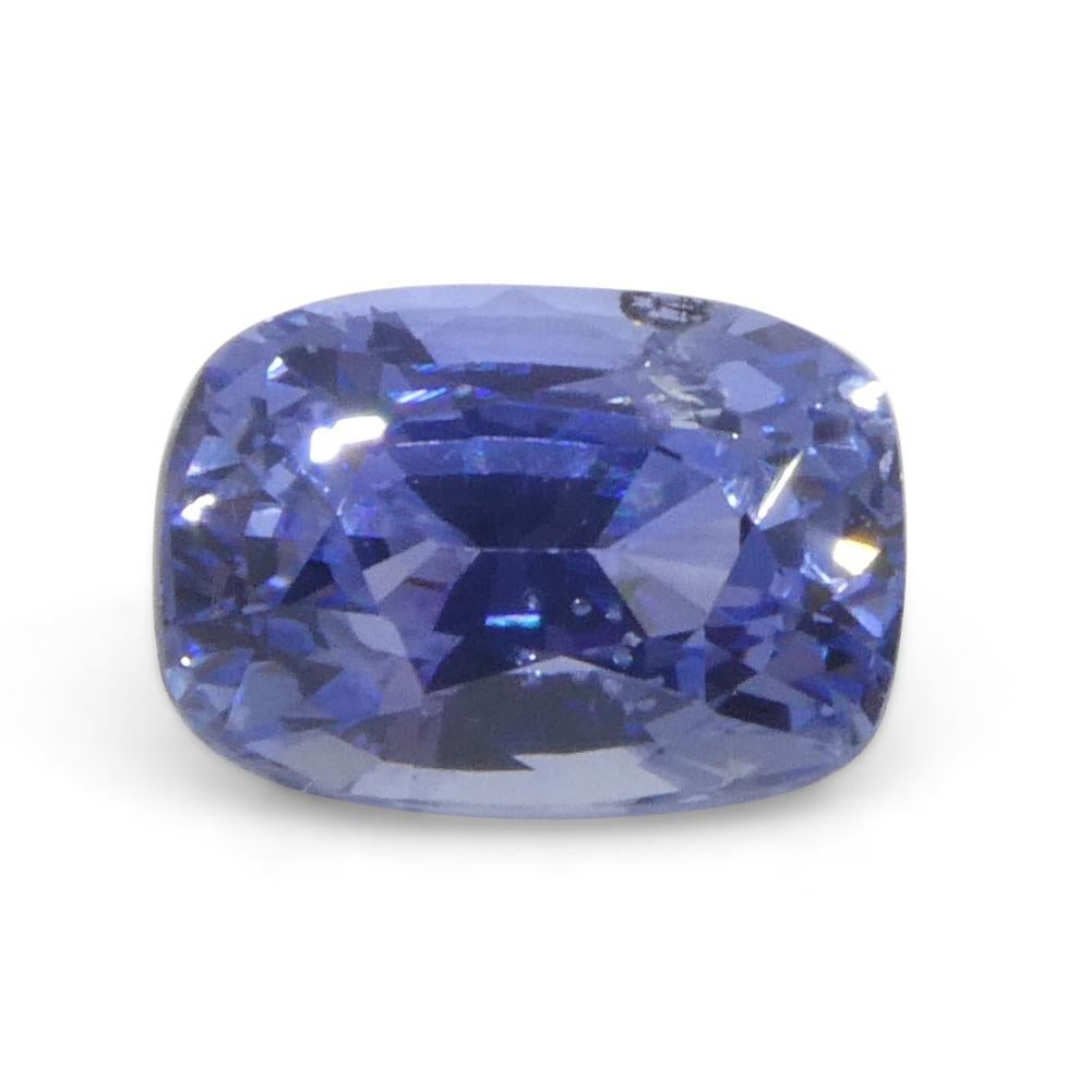 1.51ct Cushion Blue Sapphire from Sri Lanka In New Condition For Sale In Toronto, Ontario