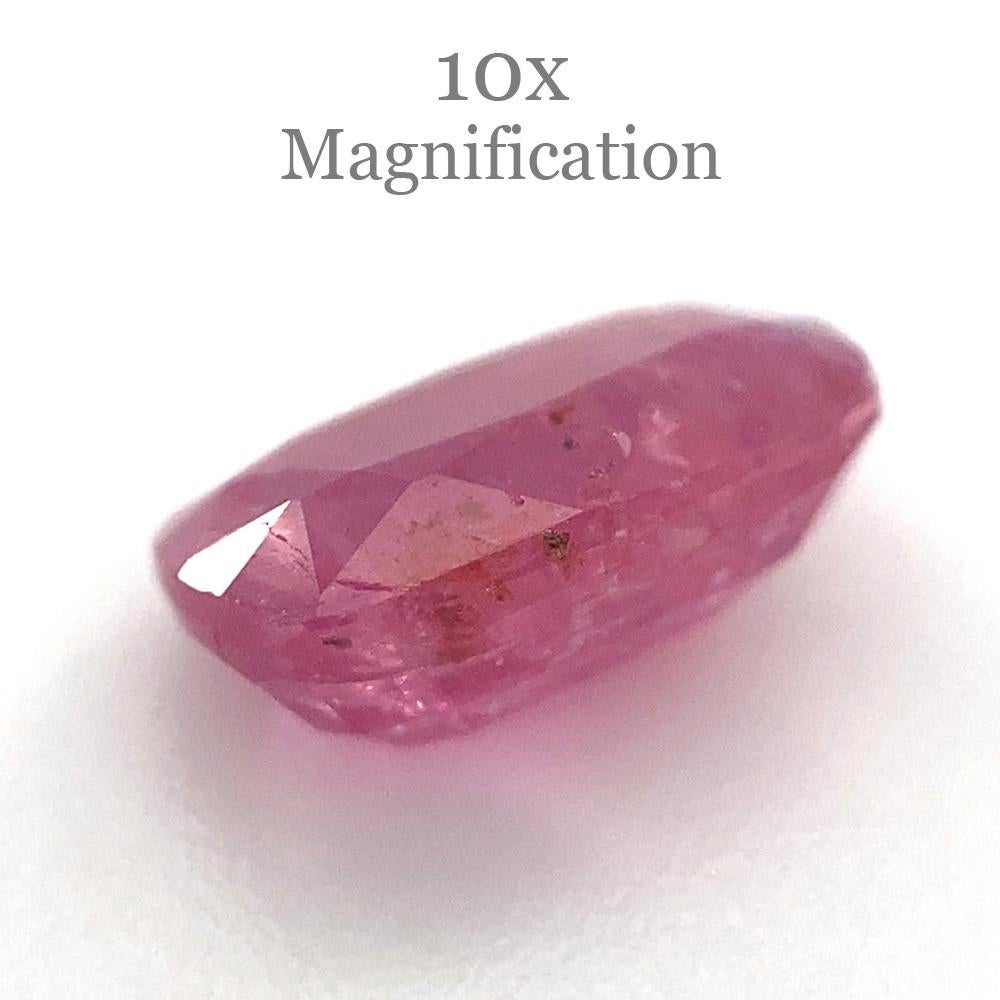 Brilliant Cut 1.51ct Cushion Red Ruby Unheated For Sale