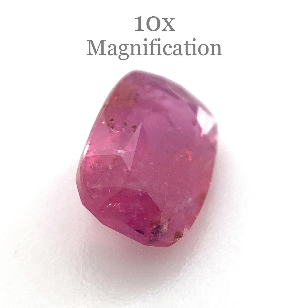 Women's or Men's 1.51ct Cushion Red Ruby Unheated For Sale