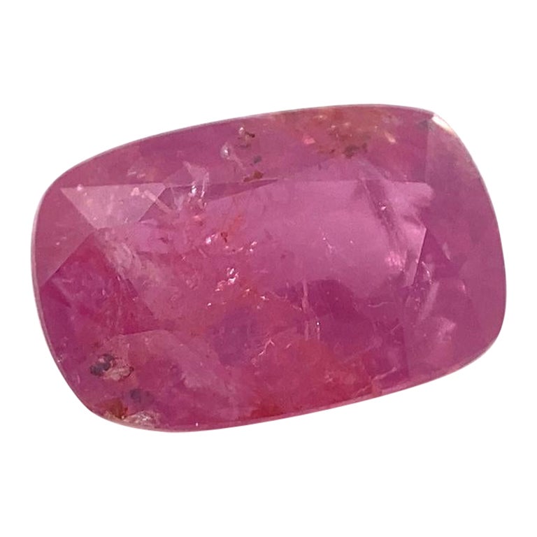 1.51ct Cuscino di rubino rosso non riscaldato