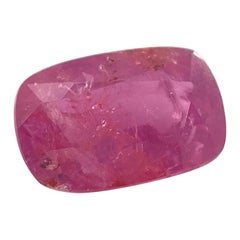 1.51ct Cushion Red Ruby Unheated