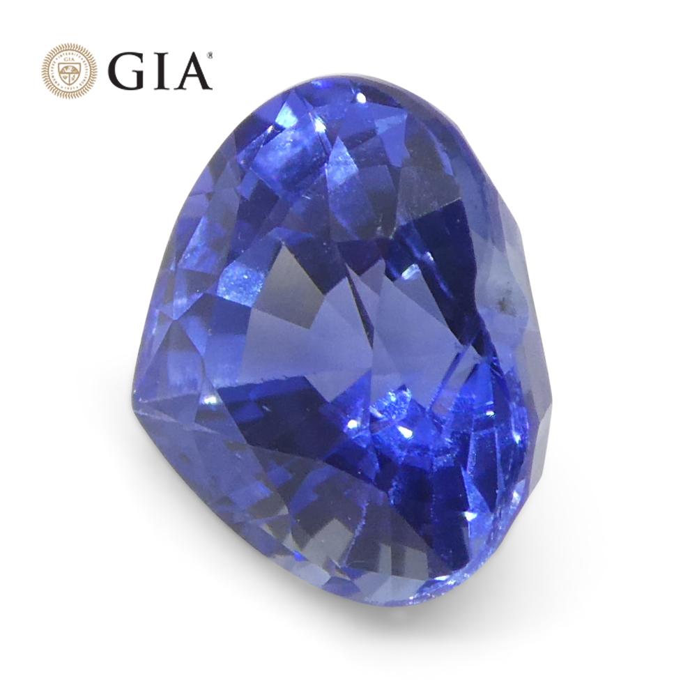Saphir bleu en forme de cœur de 1.51 carats certifié GIA, Sri Lanka   en vente 5