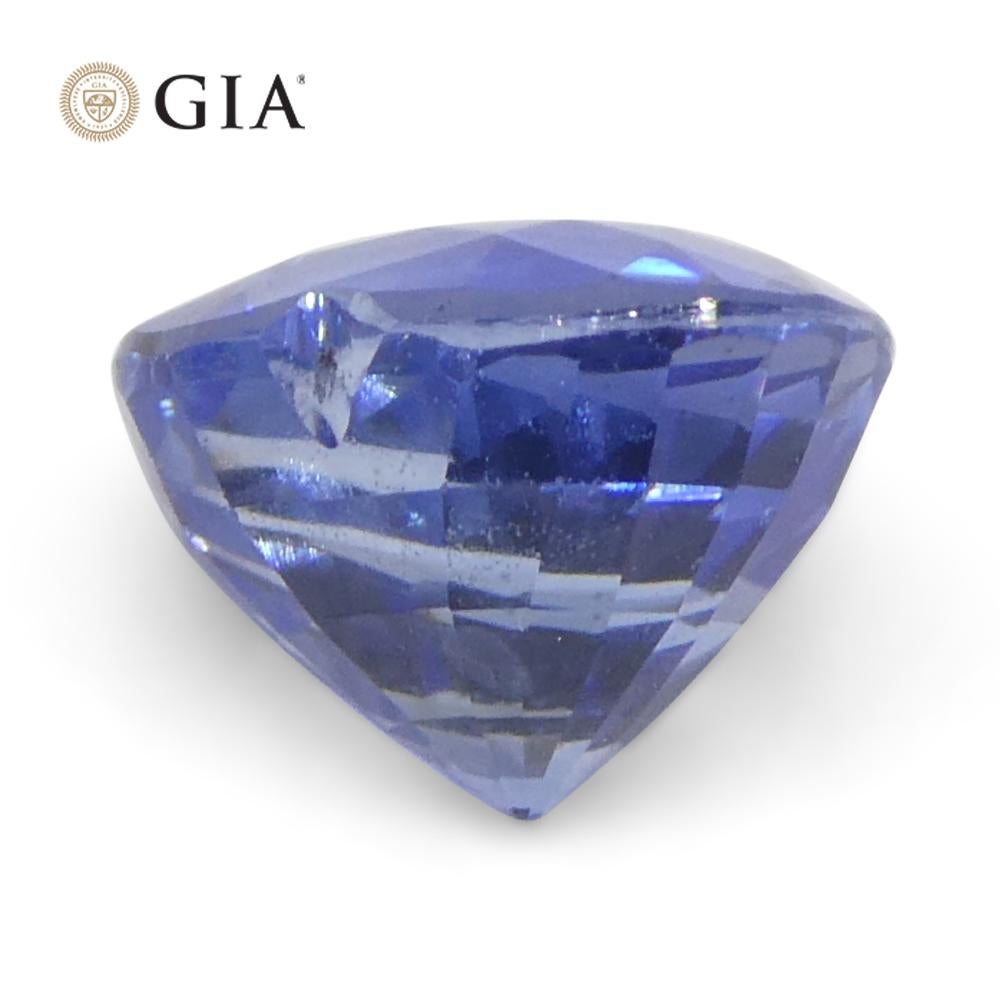 Saphir bleu en forme de cœur de 1.51 carats certifié GIA, Sri Lanka   en vente 4