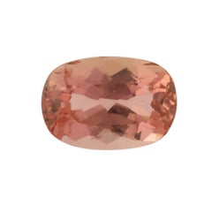 1.51 Carat Loose Padparadscha Sapphire, Cushion Cut GIA Graded Solitaire